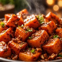 Maple Baked Sweet Potatoes