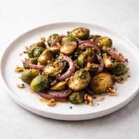 Maple Brussels Sprouts with Onions