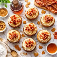 Maple French Toast and Bacon Cupcakes
