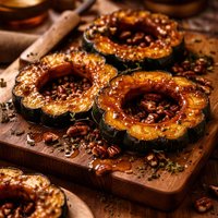 Maple Glazed Acorn Squash Rings