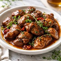 Maple Glazed Chicken Livers