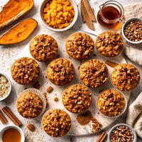 Maple Kissed Sweet Potato Muffins