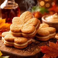 Maple Leaf Sandwich Cookies