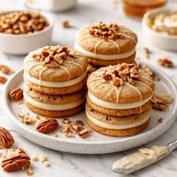 Maple Pecan Sandwich Cookies