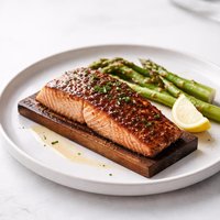 Maple Planked Salmon with Spice Rub