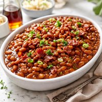 Maple Rum Baked Beans