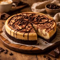 Marble Mocha Cheesecake Light