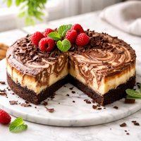 Marbled Chocolate Cheesecake Low Carb