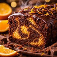 Marbled Chocolate Orange Cake