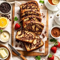 Marbled Chocolate Tea Bread