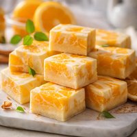 Marbled Orange Julius Fudge
