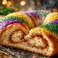 Mardi Gras Kings Cake Optional Bread Machine Version