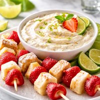Margarita Dip with Strawberry Shortcake Fruit K Bobs