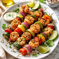 Margarita Shrimp and Vegetable Kabobs