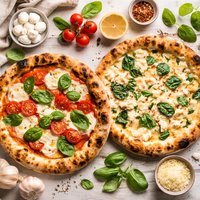 Margherita Pizza White Pizza