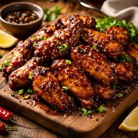 Marinated Barbecue Chicken Wings Asian Style