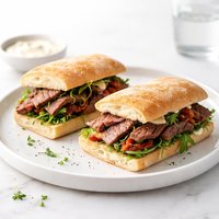 Marinated Beef Tenderloin Sandwiches