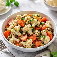 Marinated Cauliflower and Carrot Salad