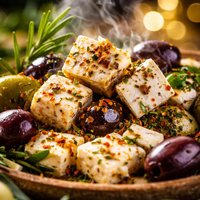 Marinated Feta with Greek Olives Appetizer