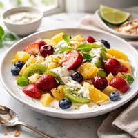 Marinated Fruit with Coconut Dressing