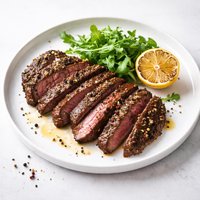 Marinated Garlic and Peppercorn Flank Steak
