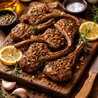 Marinated Lemon Lamb Cutlets or Chops