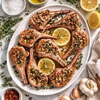 Marinated Lemon Thyme and Garlic Lamb Chops