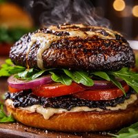 Marinated Portabella Mushroom Burgers
