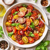 Marinated Tomatoes for Your Salad or As a Side Dish