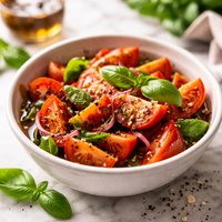 Marinated Tomatoes with Basil and Balsamic Vinegar