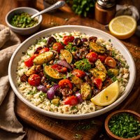 Marinated Veggies with Rice