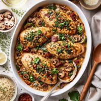 Marsala Chicken Mushroom Casserole
