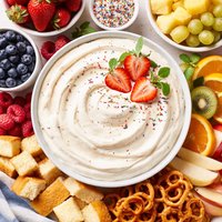 Marshmallow Cream Cheese Fruit Dip