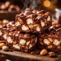 Marshmallow Peanut Chocolate Squares