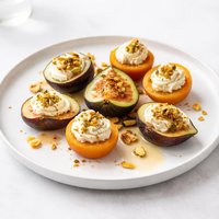 Mascarpone Filled Figs or Apricots with Amaretto