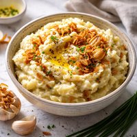 Mashed Garlic Onion Potatoes