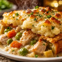 Mashed Potato Topped Chicken Pot Pie