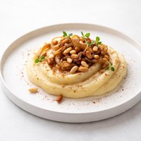 Mashed Potatoes with Pine Nuts Onions Cinnamon