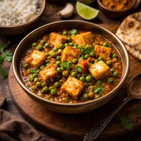 Mattar Paneer Indian Peas with Paneer Cheese