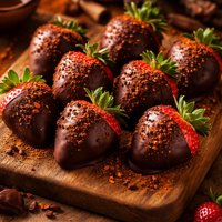 Mayan Chocolate Dipped Strawberries