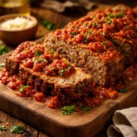Meat Loaves with Spaghetti Sauce
