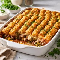 Meat Potato Style Tater Tot Casserole