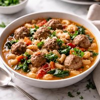Meatball and Macaroni Stew Low Fat Low Cal