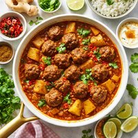 Meatball and Potato Curry