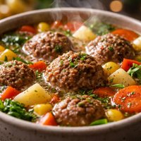 Meatball and Vegetable Soup