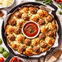 Meatball Bubble Biscuits