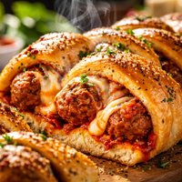 Meatball Hoagie Braids
