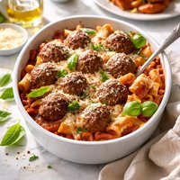 Meatball Pasta Bake