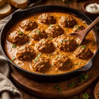 Meatballs in Hungarian Sour Cream Gravy