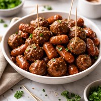 Meatballs Lil Smokies Appetizer Snack